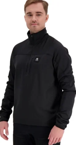 Alaska M's ThermoDry Half-Zip Top tekninen pusero, musta