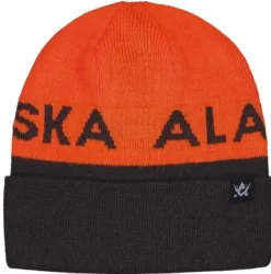 Alaska Reversible Beanie Brown-Orange