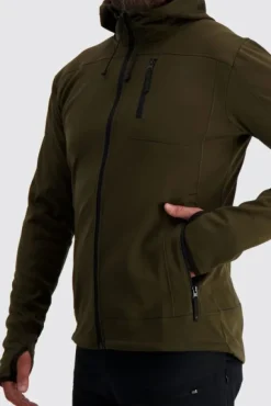 Alaska Sniper -miesten huppari, Moss Brown