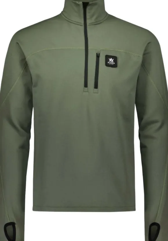 Alaska ThermoDry Half-Zip Top tekninen pusero, Olive