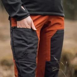 Alaska Trekking Lite Pro -naisten housut, Orange / Grey