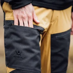 Alaska Trekking Lite Pro -miesten housut, Mustard / Grey