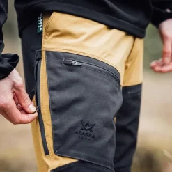 Alaska Trekking Lite Pro -miesten housut, Mustard / Grey