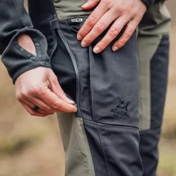 Alaska Trekking Lite Pro -naisten housut, Dark Olive / Grey