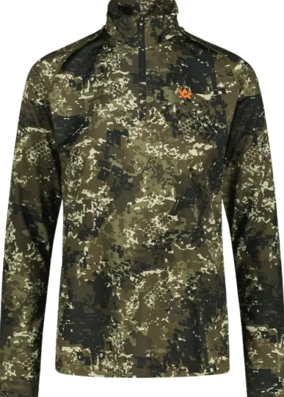 Alaska W's CoolDry Half-Zip Top BlindTech Forest