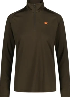 Alaska W's CoolDry Half-Zip Top Brown