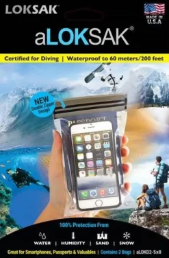 Aloksak 5X8 Xxl Smartphone (12.1X20.3Cm) suojapussi, 2kpl