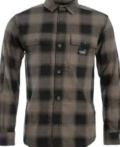 Arrak Flannel Shirt Brown -flanellipaita, ruskea
