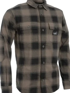 Arrak Flannel Shirt Brown -flanellipaita, ruskea