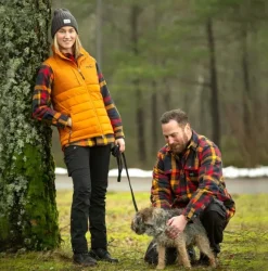 Arrak Flannel Shirt Insulated naisten paita, Navy