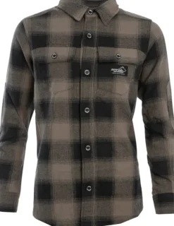 Arrak Flannel Shirt naisten flanellipaita, ruskea