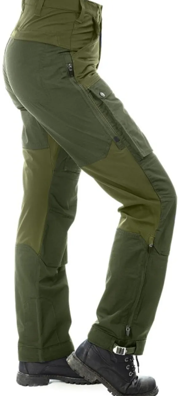 Arrak Flexible Zip Off Pant naisten katkolahjehousut, vihreä