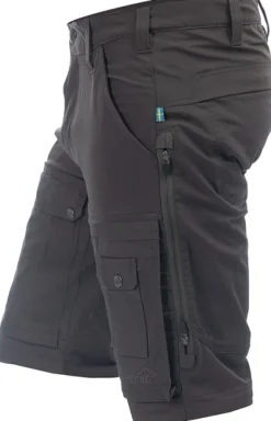 Arrak Flexible Zip Off Pant katkolahjehousut, mustaharmaa