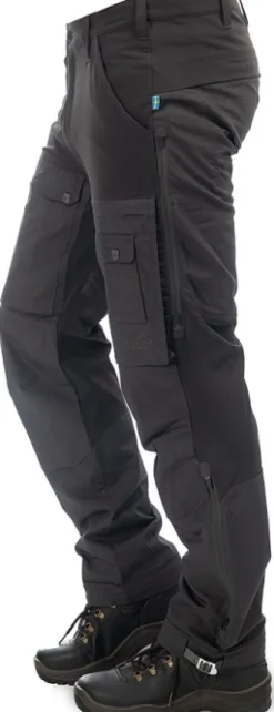 Arrak Flexible Zip Off Pant katkolahjehousut, mustaharmaa