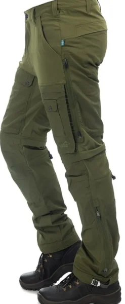 Arrak Flexible Zip Off Pant katkolahjehousut, vihreä