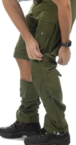 Arrak Flexible Zip Off Pant katkolahjehousut, vihreä