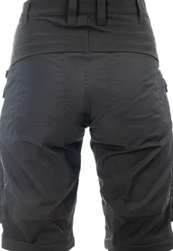 Arrak Flexible Zip Off Pant naisten katkolahjehousut, mustaharmaa