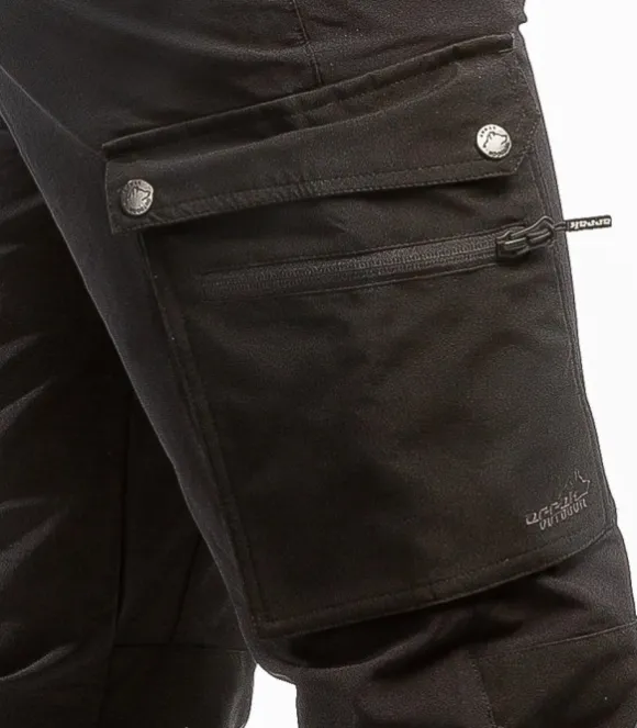 Arrak Motion Flex Pant ulkoiluhousut, musta