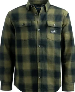 Arrak M's Flannel Shirt Insulated Olive/Black