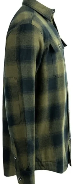 Arrak M's Flannel Shirt Insulated Olive/Black