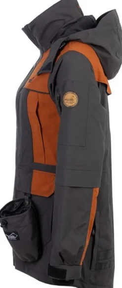 Arrak Original Jacket naisten takki, Anthracite/Orange