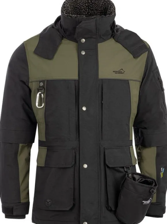 Arrak Original Jacket takki, musta/oliivinvihreä