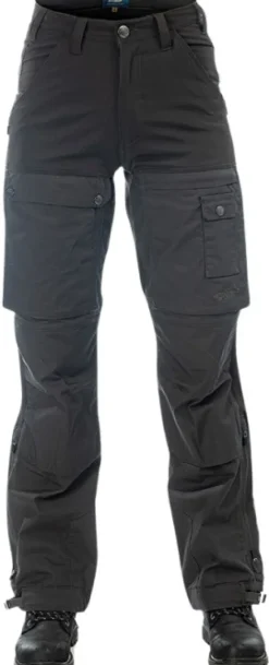 Arrak Outback Pant naisten ulkoiluhousut, mustaharmaa