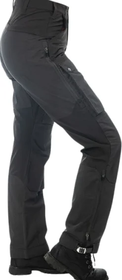 Arrak Outback Pant naisten ulkoiluhousut, mustaharmaa