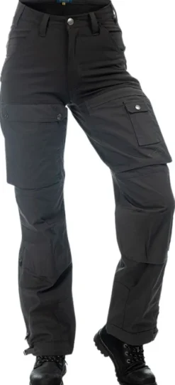 Arrak Outback Pant naisten ulkoiluhousut, mustaharmaa
