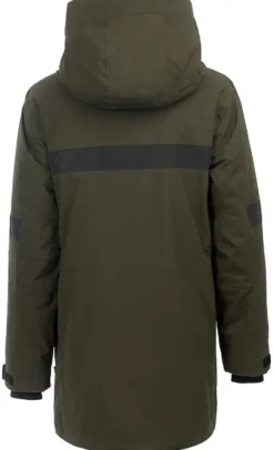 Arrak Parkas vuorattu naisten parkatakki, maastonvihreä