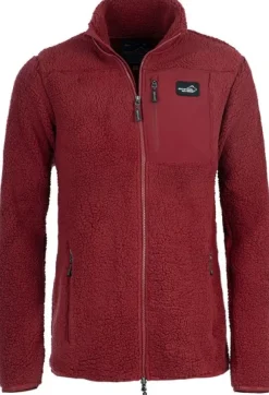 Arrak Sherpa Fleece Jacket naisten fleecetakki, Dark Red
