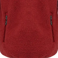 Arrak Sherpa Fleece Jacket naisten fleecetakki, Dark Red