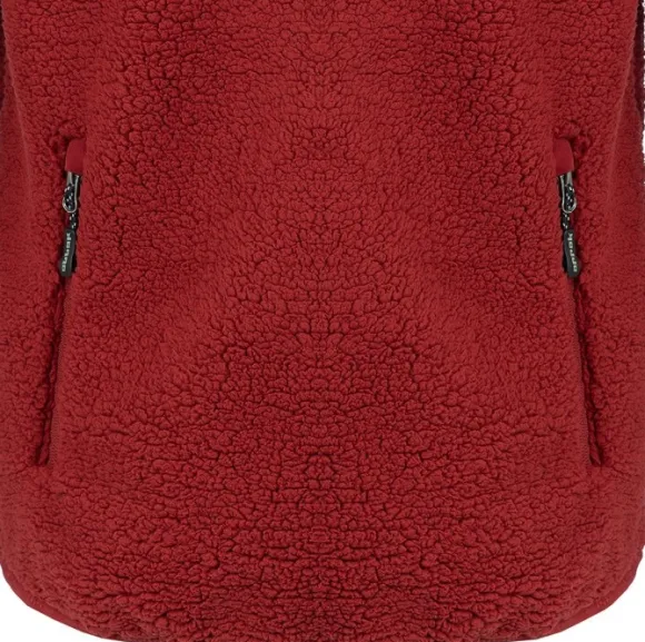 Arrak Sherpa Fleece Jacket naisten fleecetakki, Dark Red