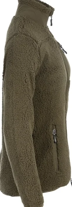 Arrak Sherpa Fleece Jacket naisten fleecetakki, Olive
