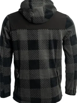 Arrak Unisex Canada Fleece fleece-takki, harmaa/musta