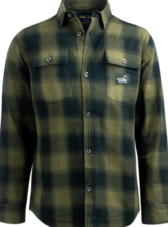 Arrak W's Flannel Shirt Insulated Olive/Black