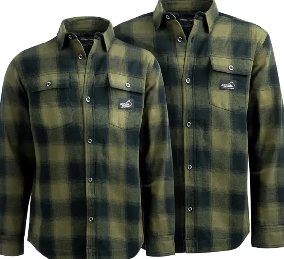 Arrak W's Flannel Shirt Insulated Olive/Black