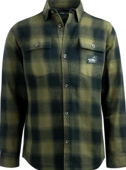 Arrak W's Flannel Shirt Olive/Black