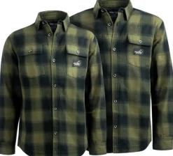 Arrak W's Flannel Shirt Olive/Black