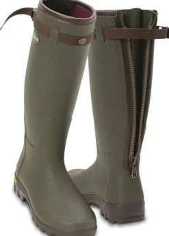 Arxus Primo Nord Zip kumisaapas, Unisex, maastonvihreä