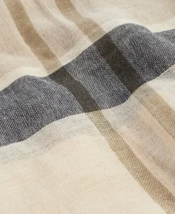 Barbour Abigail Tartan Scarf huivi, Dark Navy/Light Sand