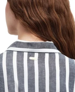Barbour Annalise Striped Shirt Dress paitamekko, Navy Stripe