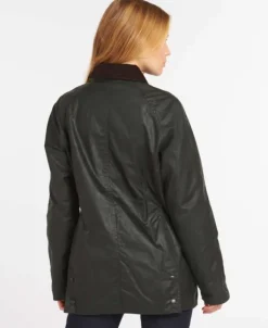 Barbour Beadnell Wax -naisten takki, Sage