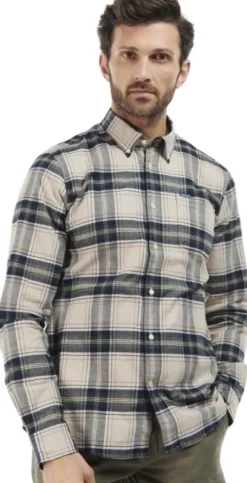 Barbour Betsom Tailored Fit puuvillapaita, Stone Marl