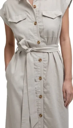 Barbour Birdie Maxi Dress mekko, Light Sand