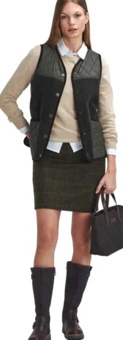 Barbour Brambles Gilet naisten liivi, Olive/Classic