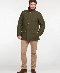 Barbour Burton Quilt ulkoilutakki, tummanvihreä
