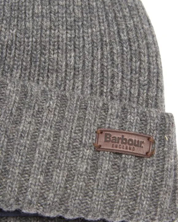 Barbour Carlton Beanie pipo, harmaa