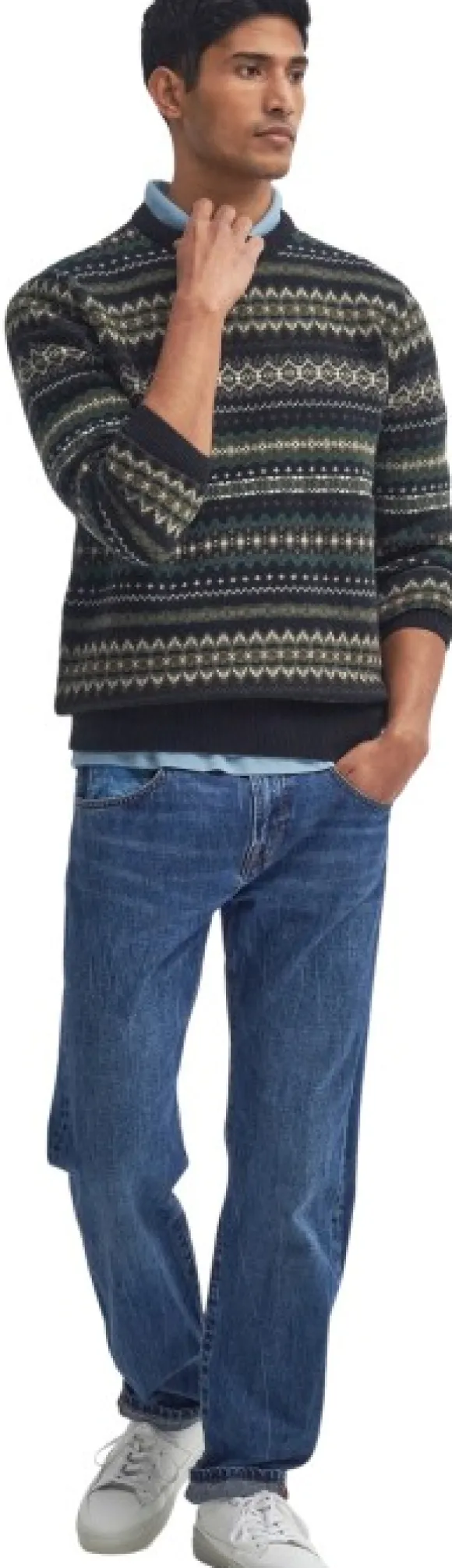 Barbour Case Fair Crew villapaita, Black