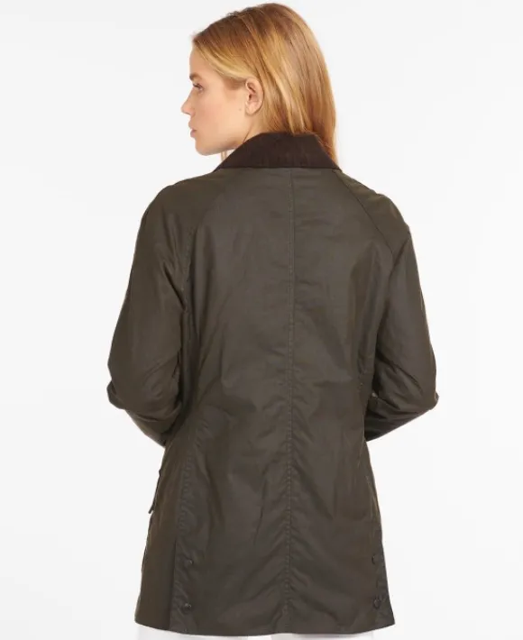 Barbour Classic Beadnell Wax naisten öljytakki, oliivi